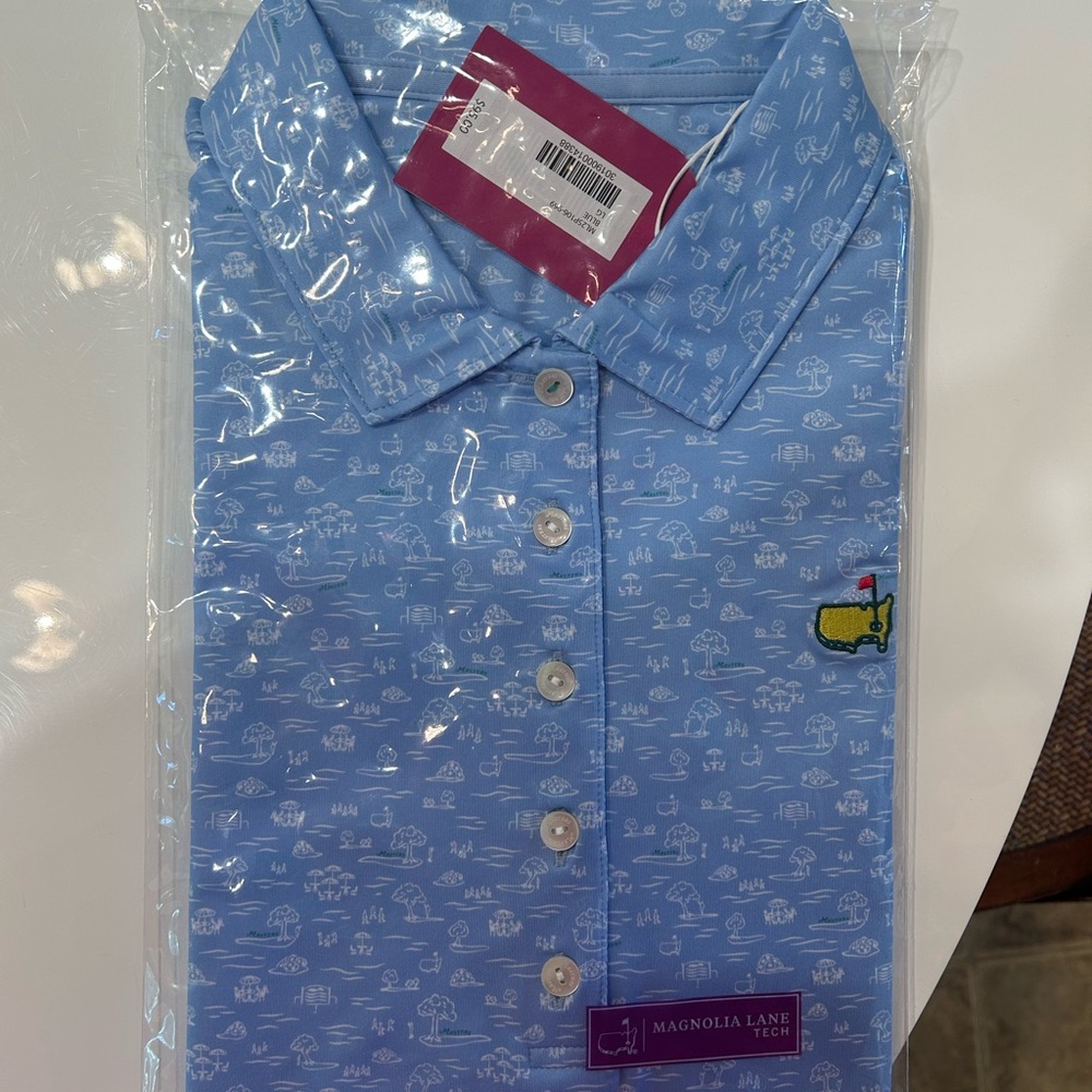 Magnolia Lane Women's Blue Short Sleeve Polo